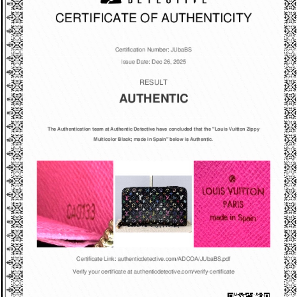 Authentic Louis Vuitton Takashi Murakami Black Multicolor  Zippy Wallet - Picture 15 of 16